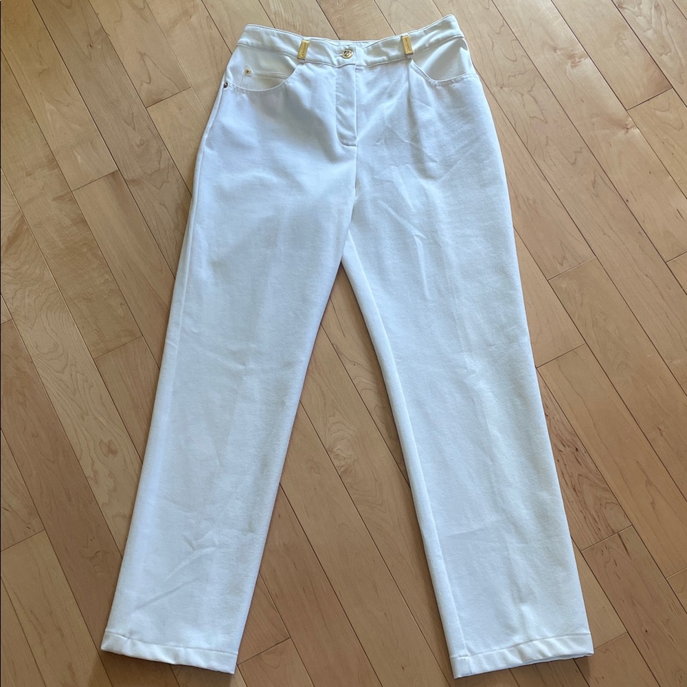 St. John Sport by Marie Gray White Cream Pants size 6 - Picture 3 of 13